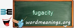 WordMeaning blackboard for fugacity